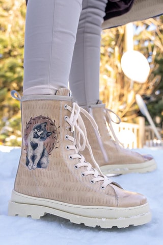 Bottines Heart Cat  - Multicolore