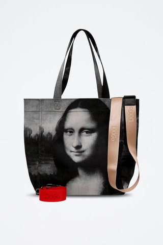 Cabas en cuir vegan Mona Lisa BW  - Multicolore