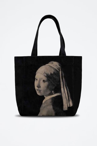 Tote Bag Girl with a Pearl Earring  - Multicolore