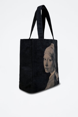 Tote Bag Girl with a Pearl Earring  - Multicolore