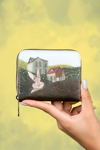 Portefeuille en cuir vegan Going on an Adventure  - Multicolore