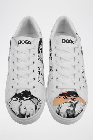 Baskets en cuir vegan Sunset Animals  - Multicolore