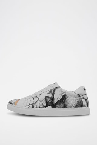 Baskets en cuir vegan Sunset Animals  - Multicolore