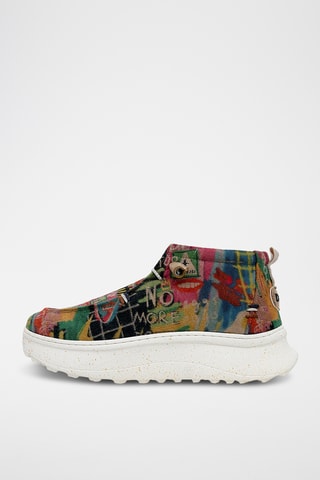 Baskets plateformes en cuir vegan Nova - Multicolore