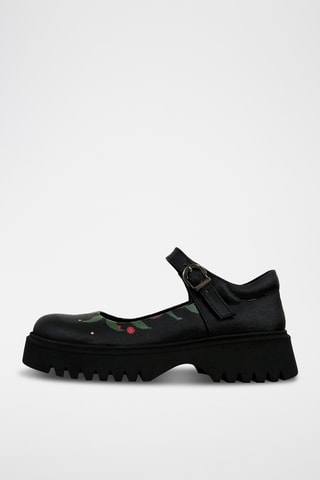 Babies plateformes en cuir vegan Mary  - Multicolore
