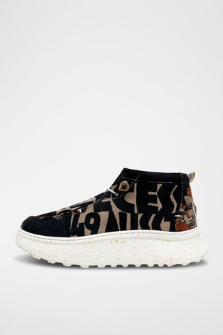 Derbys plateformes en cuir vegan Nova  - Multicolore