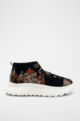 Derbys plateformes en cuir vegan Nova  - Multicolore