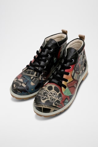 Boots en cuir vegan Men Short - Multicolore