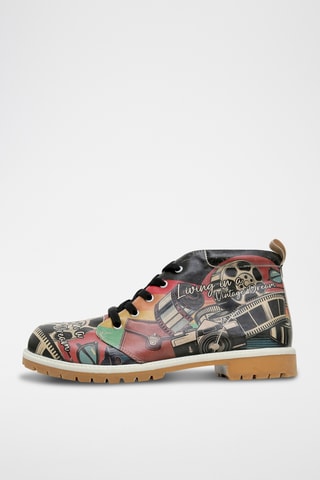 Boots en cuir vegan Men Short - Multicolore