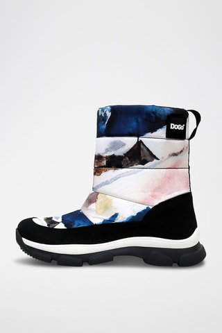 Bottes de neige en cuir vegan Snow and Ink  - Multicolore
