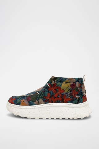 Baskets plateformes en cuir vegan Nova - Multicolore