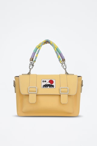 Sac à main en cuir vegan Sun  - Multicolore
