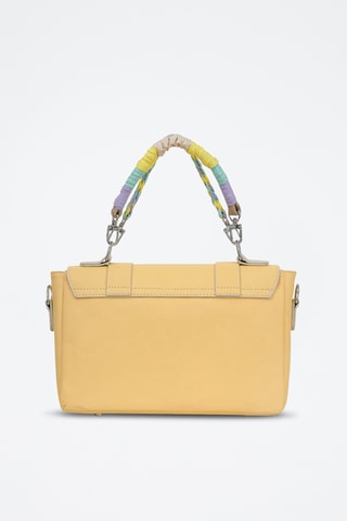 Sac à main en cuir vegan Sun  - Multicolore
