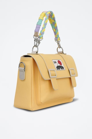 Sac à main en cuir vegan Sun  - Multicolore