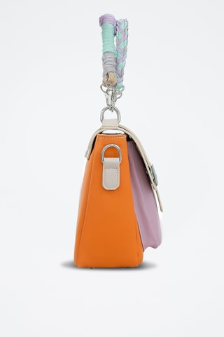 Sac à main en cuir vegan Sun  - Multicolore