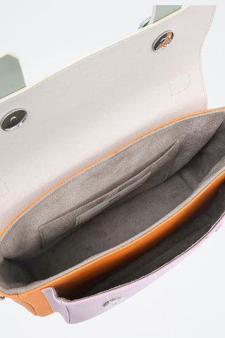 Sac à main en cuir vegan Sun  - Multicolore