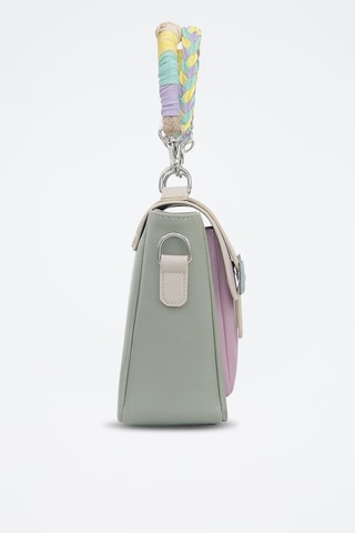 Sac à main en cuir vegan Sun  - Multicolore