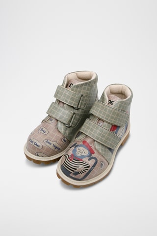 Boots en cuir vegan Kids Cross - Multicolore