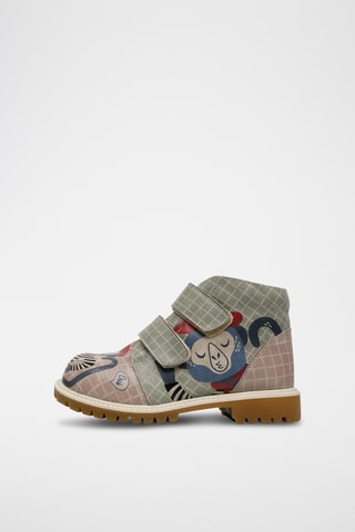 Boots en cuir vegan Kids Cross - Multicolore