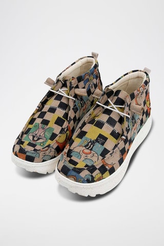 Derbys plateformes en cuir vegan Despicable Looney Tunes  - Multicolore
