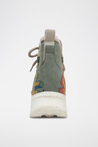 Bottines plateformes en cuir vegan Love  - Multicolore