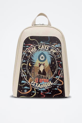 Sac à dos en cuir vegan  - Multicolore