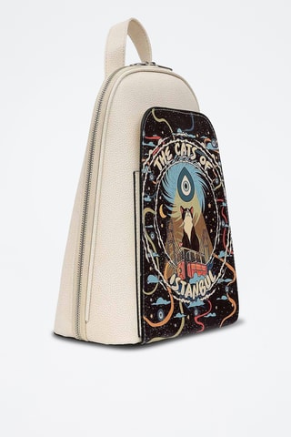 Sac à dos en cuir vegan  - Multicolore