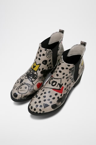 Bottines Chelsea en cuir vegan Eve  - Multicolore