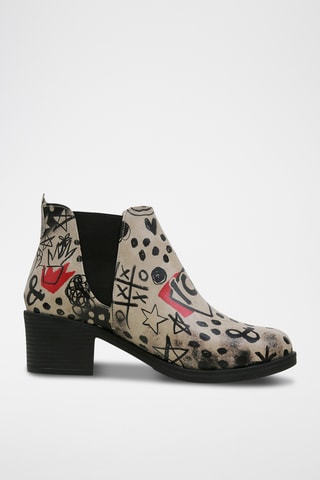 Bottines Chelsea en cuir vegan Eve  - Multicolore