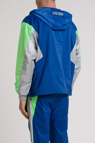 Veste de survêtement à capuche Tactel Wind - Bleu cobalt