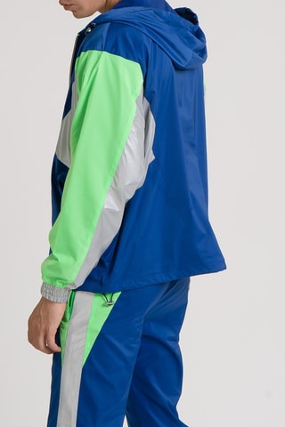 Veste de survêtement à capuche Tactel Wind - Bleu cobalt