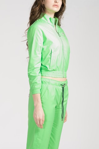 Veste de survêtement Tactel Crop Vert fluo