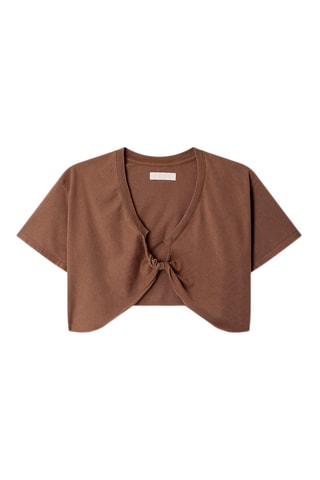 Crop-top Urban Node Cr Marron
