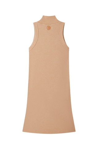 Robe Funnel Dress Camel