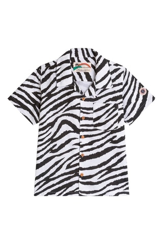 Chemise Kid Aloha Shirt Blanc et noir