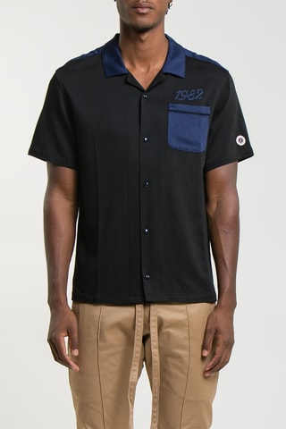 Chemise Bowling Shirt - Noir et bleu marine