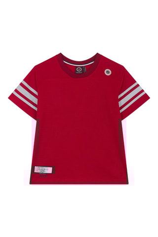 T-shirt  Kid Touchdown Rouge
