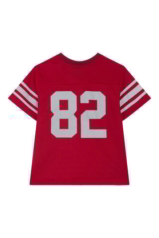 T-shirt  Kid Touchdown Rouge