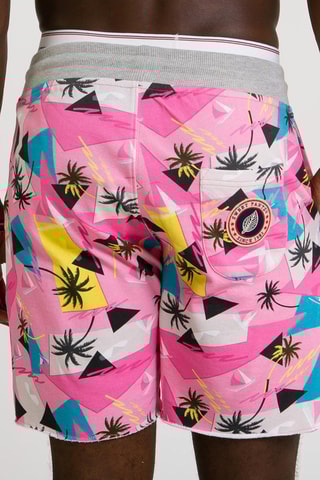 Short  Terry Cutoff Print Multicolore