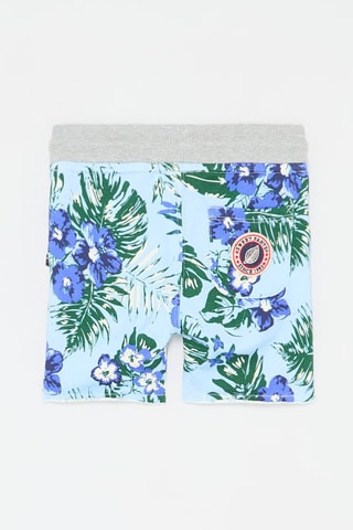 Short Tkid Cutoff Print - Bleu