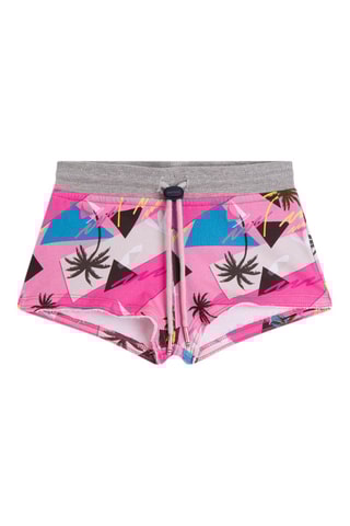 Short Kid Shorty Print Fuchsia