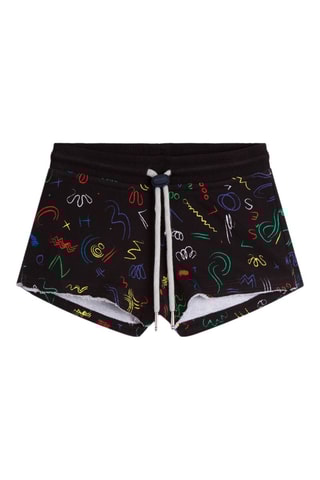 Short Kid Shorty Print Noir