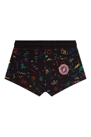 Short Kid Shorty Print Noir