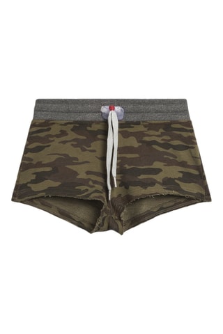 Short Kid Shorty Print Kaki