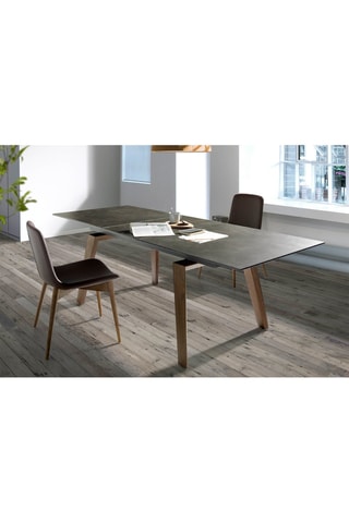 Table à manger extensible - Plateau en marbre - 180 à 230 cm