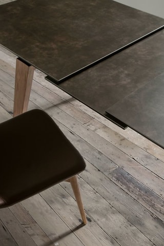 Table à manger extensible - Plateau en marbre - 180 à 230 cm