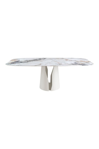 Table à manger - Plateau en porcelaine - 238 x 110 x 76 cm