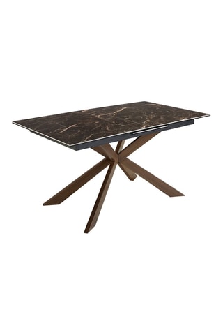 Table extensible - Plateau en porcelaine -  160 à 200 cm