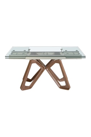 Table à manger extensible en verre - 160 à 240 cm