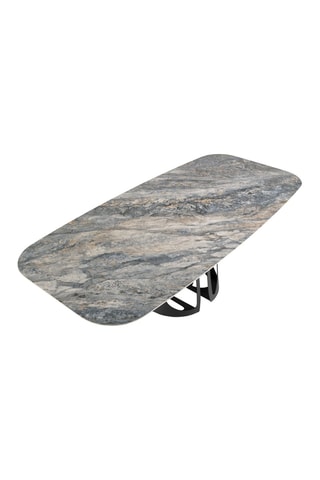 Table à manger - Plateau en porcelaine - 240 x 110 x 76 cm
